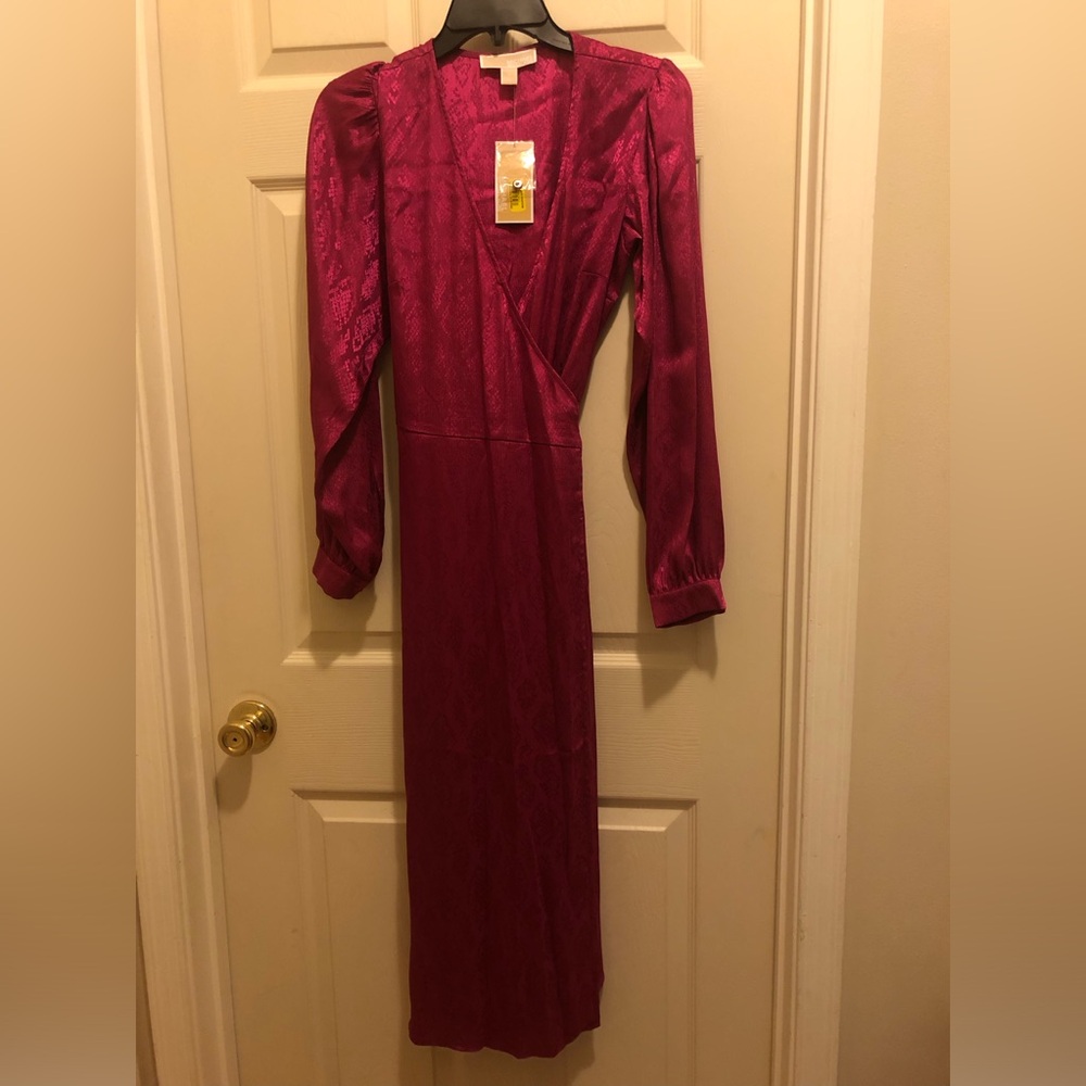 New(WT)- Micheal Kors fuchsia dress.